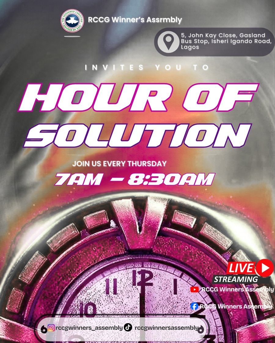 Hour of Solution flyer